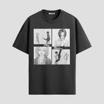 Playera urbana de anime y gaming ExtraLife MX, corte Standard Fit unisex ligero y transpirable en color Deep Black y Pure White, ropa de uso diario para gym y casual.