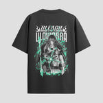 Playera urbana de anime y gaming ExtraLife MX, corte Standard Fit unisex ligero y transpirable en color Deep Black y Pure White, ropa de uso diario para gym y casual.
