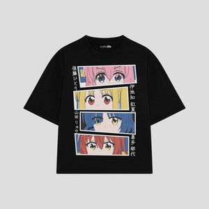 Playera streetwear premium de anime y gaming ExtraLife MX, corte oversized drop shoulder ligero y fresco en color Deep Black y Off-White, moda urbana mexicana de culto.
