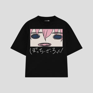 Playera streetwear premium de anime y gaming ExtraLife MX, corte oversized drop shoulder ligero y fresco en color Deep Black y Off-White, moda urbana mexicana de culto.