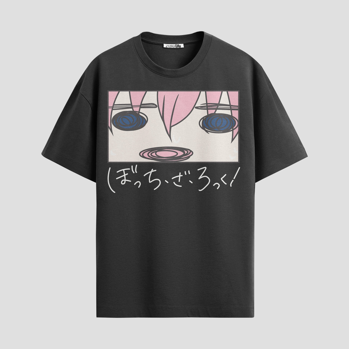 Playera urbana de anime y gaming ExtraLife MX, corte Classic Premium unisex ligero y transpirable en color Deep Black y Pure White, ropa de uso diario para gym y casual.