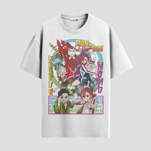Playera urbana de anime y gaming ExtraLife MX, corte Standard Fit unisex ligero y transpirable en color Deep Black y Pure White, ropa de uso diario para gym y casual.