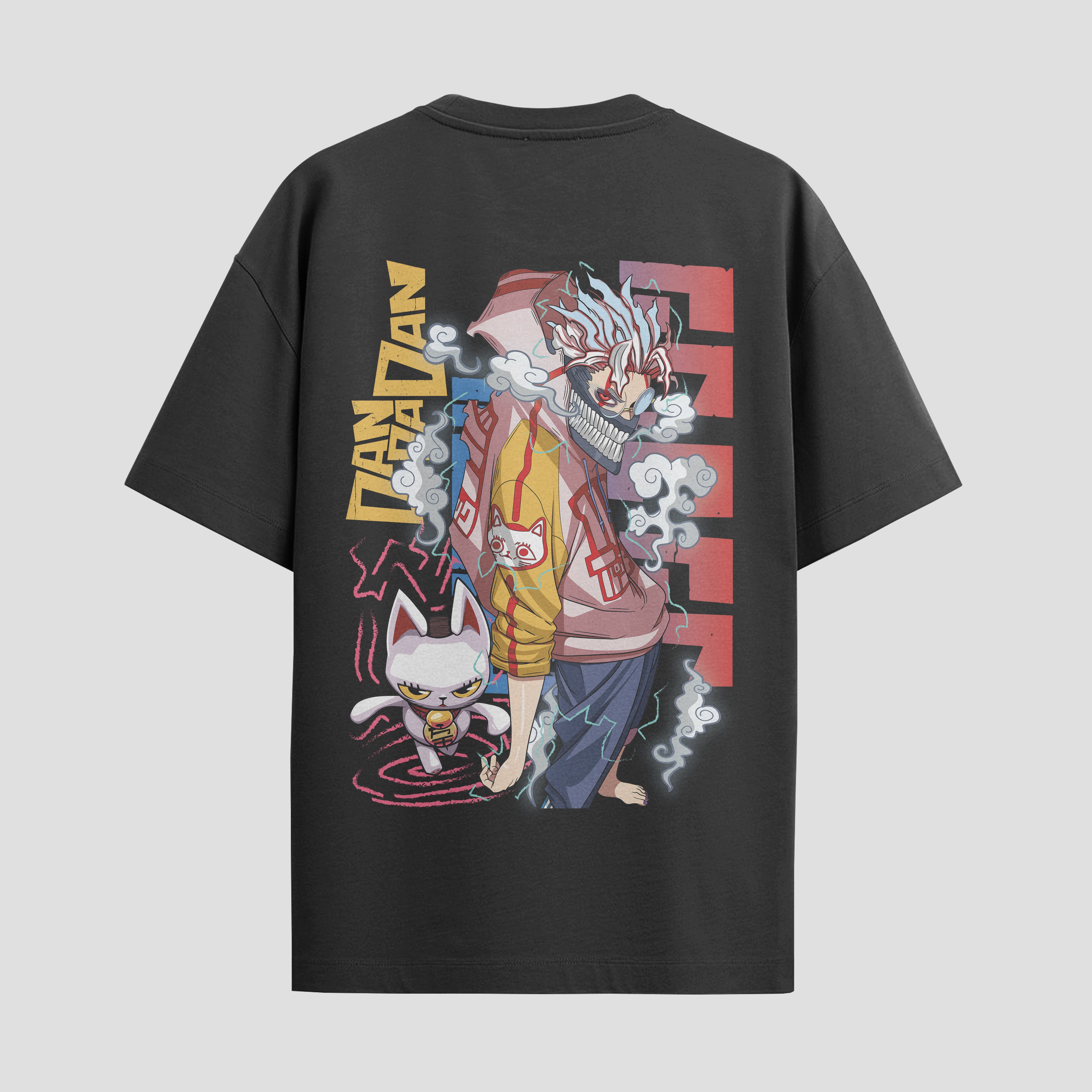 Playera urbana de anime y gaming ExtraLife MX, corte Standard Fit unisex ligero y transpirable en color Deep Black y Pure White, ropa de uso diario para gym y casual.