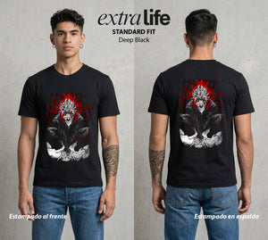 Lo Paranormal Cotidiano | Fenómeno Extraño II #04746 - Playera Standard Fit | Deep Black - Foto en modelo