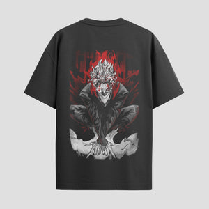 Playera urbana de anime y gaming ExtraLife MX, corte Standard Fit unisex ligero y transpirable en color Deep Black y Pure White, ropa de uso diario para gym y casual.