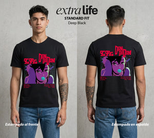 Lo Paranormal Cotidiano | Chica de los Espíritus II #04752 - Playera Standard Fit | Deep Black - Foto en modelo