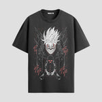 Playera urbana de anime y gaming ExtraLife MX, corte Standard Fit unisex ligero y transpirable en color Deep Black y Pure White, ropa de uso diario para gym y casual.
