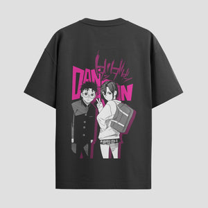 Playera urbana de anime y gaming ExtraLife MX, corte Standard Fit unisex ligero y transpirable en color Deep Black y Pure White, ropa de uso diario para gym y casual.