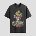 Playera urbana de anime y gaming ExtraLife MX, corte Classic Premium unisex ligero y transpirable en color Deep Black y Pure White, ropa de uso diario para gym y casual.