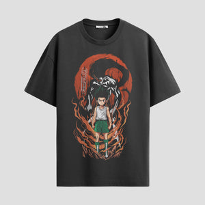 Playera urbana de anime y gaming ExtraLife MX, corte Standard Fit unisex ligero y transpirable en color Deep Black y Pure White, ropa de uso diario para gym y casual.