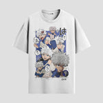Playera urbana de anime y gaming ExtraLife MX, corte Standard Fit unisex ligero y transpirable en color Deep Black y Pure White, ropa de uso diario para gym y casual.
