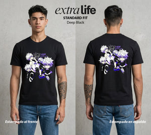 La Prueba del Cazador | Prueba del Cazador #04771 - Playera Standard Fit | Deep Black - Foto en modelo