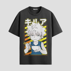 Playera urbana de anime y gaming ExtraLife MX, corte Standard Fit unisex ligero y transpirable en color Deep Black y Pure White, ropa de uso diario para gym y casual.