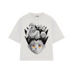 Playera streetwear premium de anime y gaming ExtraLife MX, corte oversized drop shoulder ligero y fresco en color Deep Black y Off-White, moda urbana mexicana de culto.