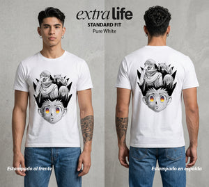 La Prueba del Cazador | Blanco del Nen #04778 - Playera Standard Fit | Pure White - Foto en modelo