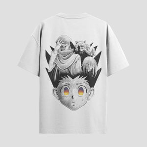 Playera urbana de anime y gaming ExtraLife MX, corte Standard Fit unisex ligero y transpirable en color Deep Black y Pure White, ropa de uso diario para gym y casual.