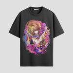 Playera urbana de anime y gaming ExtraLife MX, corte Standard Fit unisex ligero y transpirable en color Deep Black y Pure White, ropa de uso diario para gym y casual.