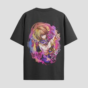 Playera urbana de anime y gaming ExtraLife MX, corte Standard Fit unisex ligero y transpirable en color Deep Black y Pure White, ropa de uso diario para gym y casual.