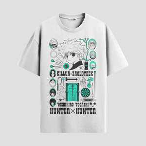 Playera urbana de anime y gaming ExtraLife MX, corte Standard Fit unisex ligero y transpirable en color Deep Black y Pure White, ropa de uso diario para gym y casual.