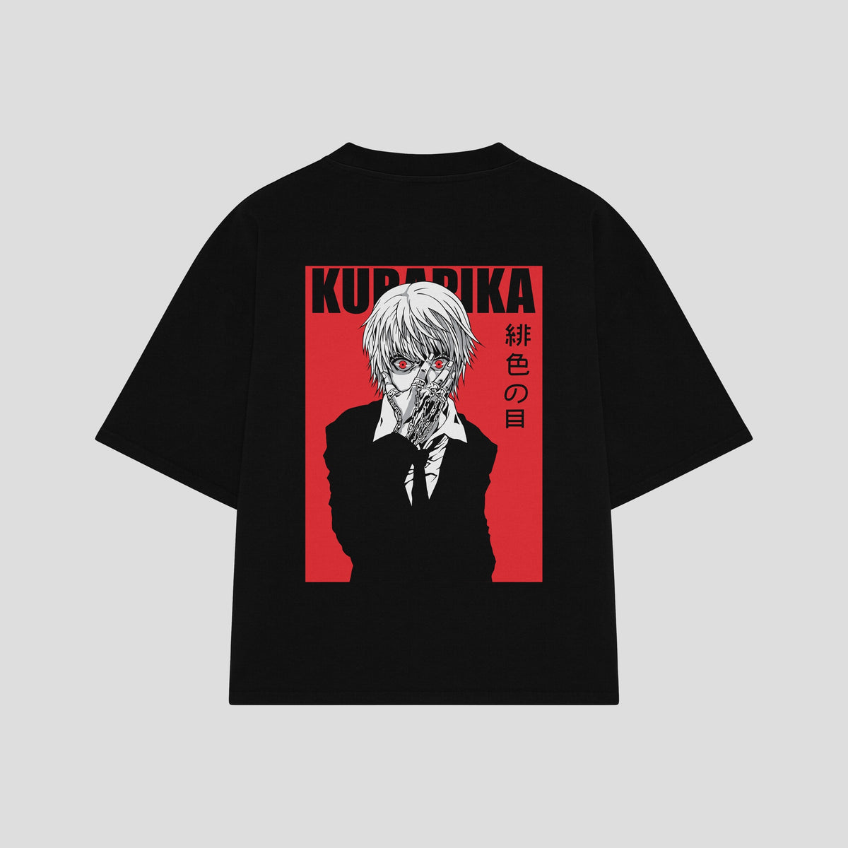 Playera streetwear premium de anime y gaming ExtraLife MX, corte oversized drop shoulder ligero y fresco en color Deep Black y Off-White, moda urbana mexicana de culto.