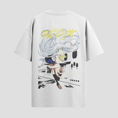 Playera urbana de anime y gaming ExtraLife MX, corte Standard Fit unisex ligero y transpirable en color Deep Black y Pure White, ropa de uso diario para gym y casual.