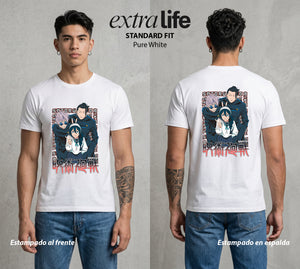 El Arte de las Maldiciones | Hechiceros Malditos #04795 - Playera Standard Fit | Pure White - Foto en modelo