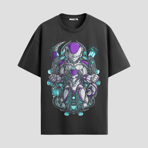 Playera urbana de anime y gaming ExtraLife MX, corte Standard Fit unisex ligero y transpirable en color Deep Black y Pure White, ropa de uso diario para gym y casual.