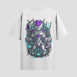 Playera urbana de anime y gaming ExtraLife MX, corte Standard Fit unisex ligero y transpirable en color Deep Black y Pure White, ropa de uso diario para gym y casual.