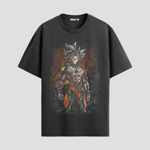 Playera urbana de anime y gaming ExtraLife MX, corte Standard Fit unisex ligero y transpirable en color Deep Black y Pure White, ropa de uso diario para gym y casual.
