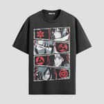 Playera urbana de anime y gaming ExtraLife MX, corte Standard Fit unisex ligero y transpirable en color Deep Black y Pure White, ropa de uso diario para gym y casual.