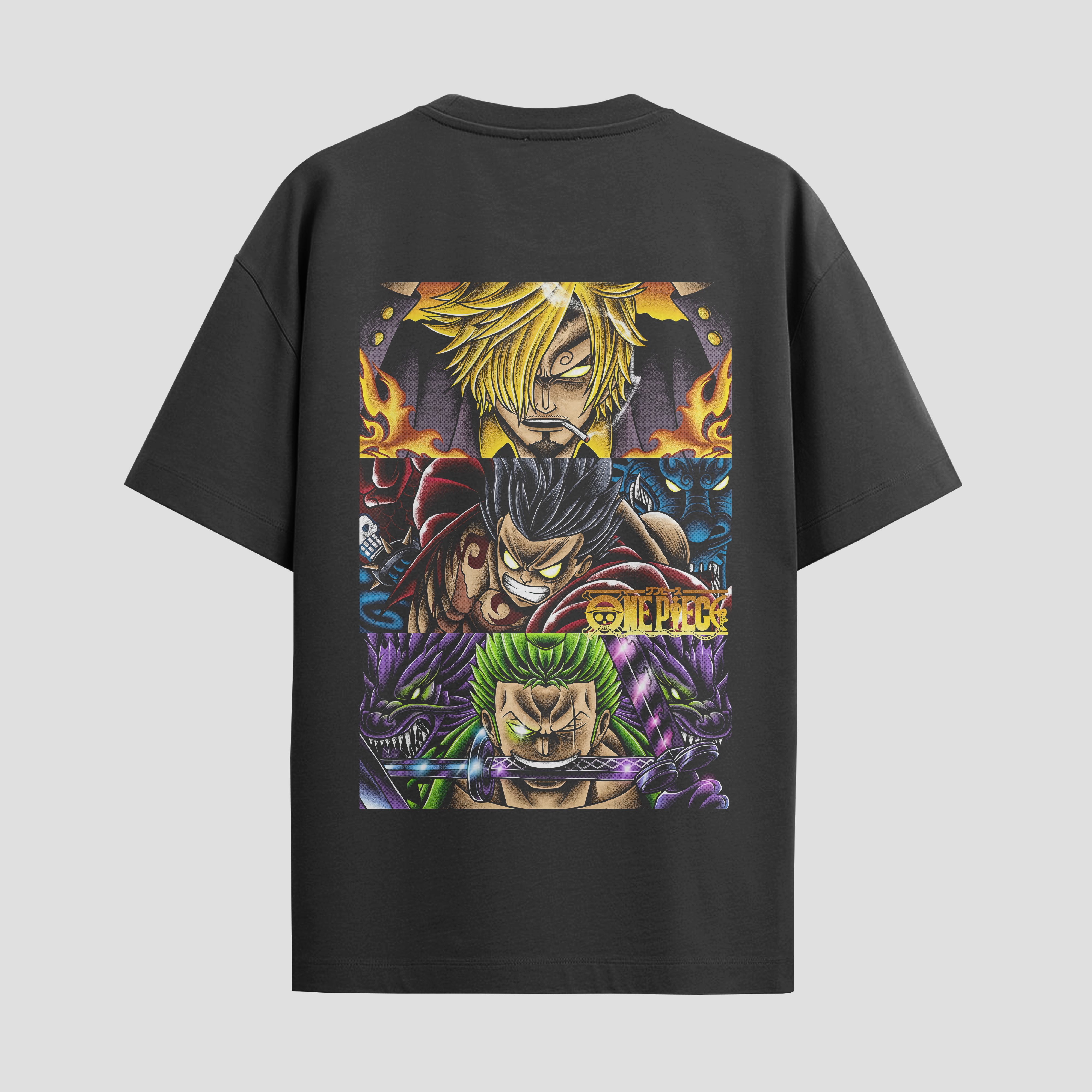 Playera urbana de anime y gaming ExtraLife MX, corte Standard Fit unisex ligero y transpirable en color Deep Black y Pure White, ropa de uso diario para gym y casual.