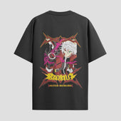 Playera urbana de anime y gaming ExtraLife MX, corte Standard Fit unisex ligero y transpirable en color Deep Black y Pure White, ropa de uso diario para gym y casual.