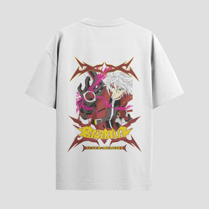 Playera urbana de anime y gaming ExtraLife MX, corte Standard Fit unisex ligero y transpirable en color Deep Black y Pure White, ropa de uso diario para gym y casual.