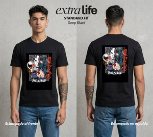 El Ragnarok Final | Señor de las Moscas #04812 - Playera Standard Fit | Deep Black - Foto en modelo