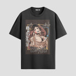 Playera urbana de anime y gaming ExtraLife MX, corte Standard Fit unisex ligero y transpirable en color Deep Black y Pure White, ropa de uso diario para gym y casual.