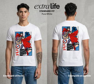 Neo Tokyo | El Poder sin Control II #04819 - Playera Standard Fit | Pure White - Foto en modelo