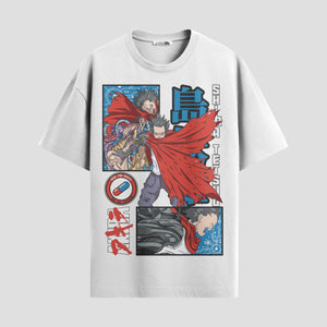 Playera urbana de anime y gaming ExtraLife MX, corte Classic Premium unisex ligero y transpirable en color Deep Black y Pure White, ropa de uso diario para gym y casual.