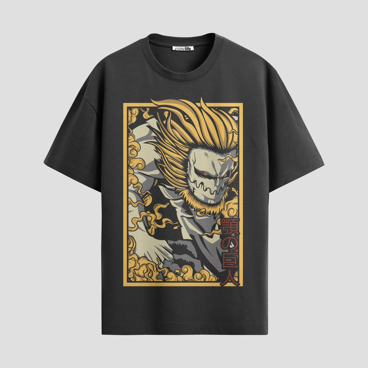 Playera urbana de anime y gaming ExtraLife MX, corte Classic Premium unisex ligero y transpirable en color Deep Black y Pure White, ropa de uso diario para gym y casual.