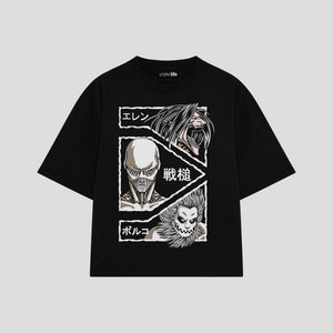 Playera streetwear premium de anime y gaming ExtraLife MX, corte oversized drop shoulder ligero y fresco en color Deep Black y Off-White, moda urbana mexicana de culto.