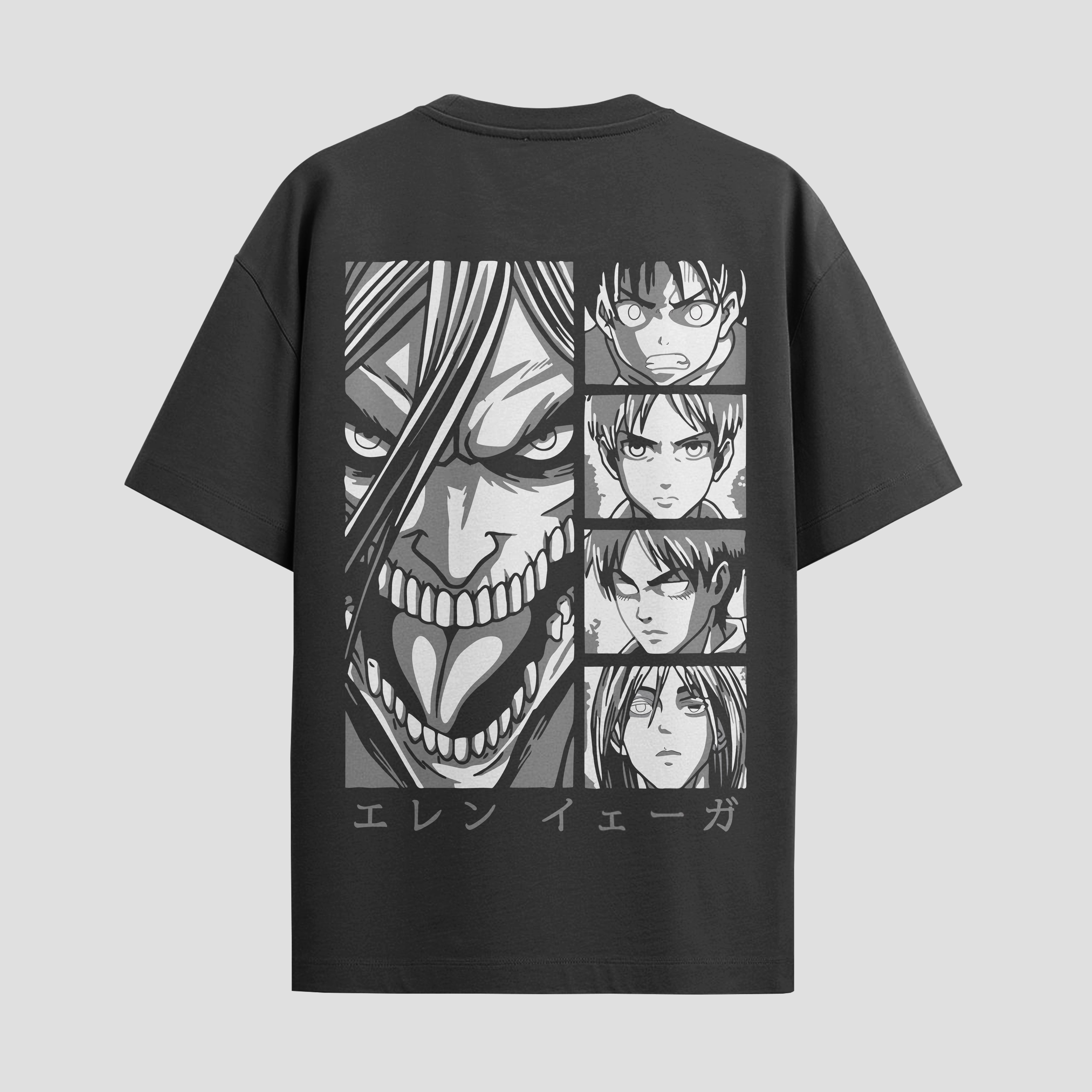 Playera urbana de anime y gaming ExtraLife MX, corte Standard Fit unisex ligero y transpirable en color Deep Black y Pure White, ropa de uso diario para gym y casual.