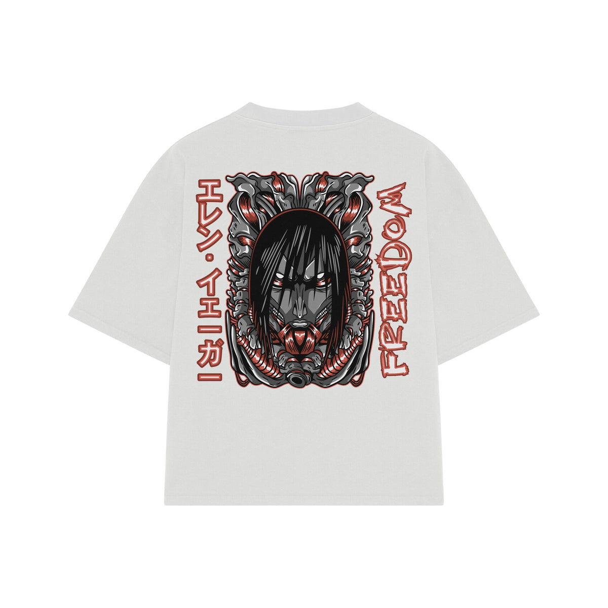 Playera streetwear premium de anime y gaming ExtraLife MX, corte oversized drop shoulder ligero y fresco en color Deep Black y Off-White, moda urbana mexicana de culto.