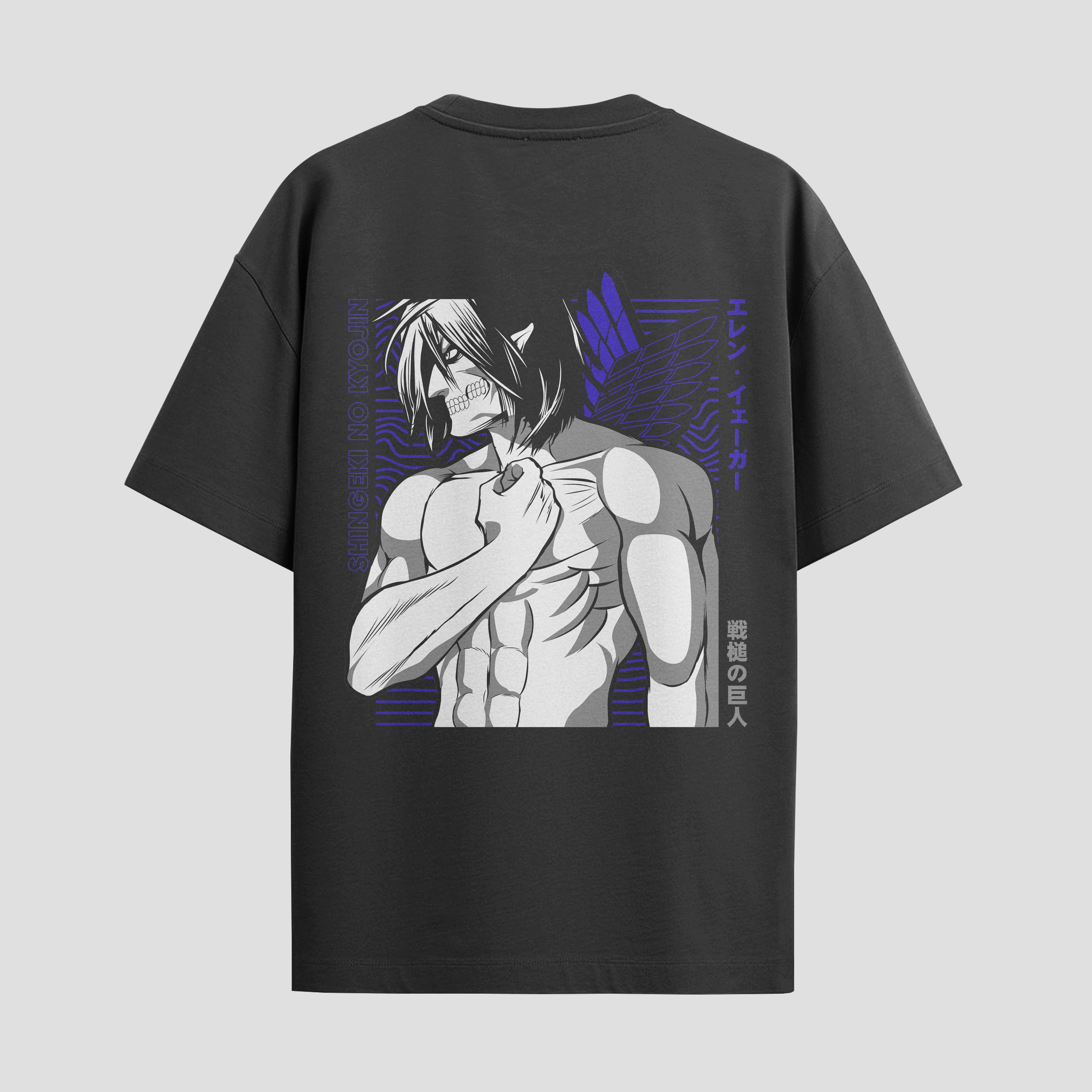 Playera urbana de anime y gaming ExtraLife MX, corte Standard Fit unisex ligero y transpirable en color Deep Black y Pure White, ropa de uso diario para gym y casual.