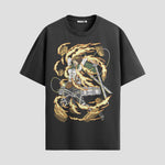 Playera urbana de anime y gaming ExtraLife MX, corte Classic Premium unisex ligero y transpirable en color Deep Black y Pure White, ropa de uso diario para gym y casual.