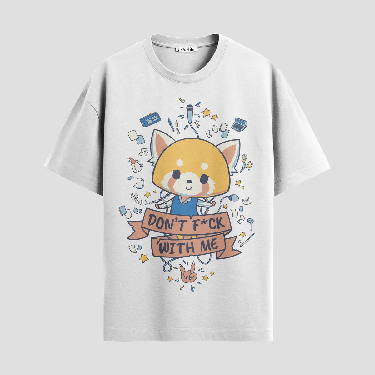 Playera urbana de anime y gaming ExtraLife MX, corte Classic Premium unisex ligero y transpirable en color Deep Black y Pure White, ropa de uso diario para gym y casual.