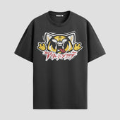 Playera urbana de anime y gaming ExtraLife MX, corte Standard Fit unisex ligero y transpirable en color Deep Black y Pure White, ropa de uso diario para gym y casual.