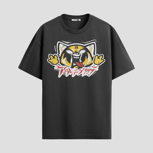 Playera urbana de anime y gaming ExtraLife MX, corte Standard Fit unisex ligero y transpirable en color Deep Black y Pure White, ropa de uso diario para gym y casual.