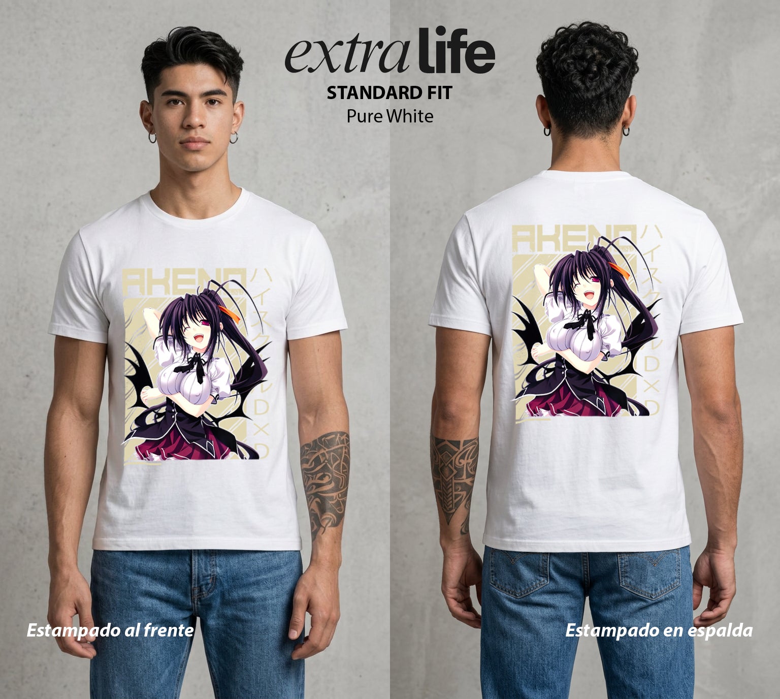 El Club del Diablo | La Demonia del Bien #00011 - Playera Standard Fit | Pure White - Foto en modelo