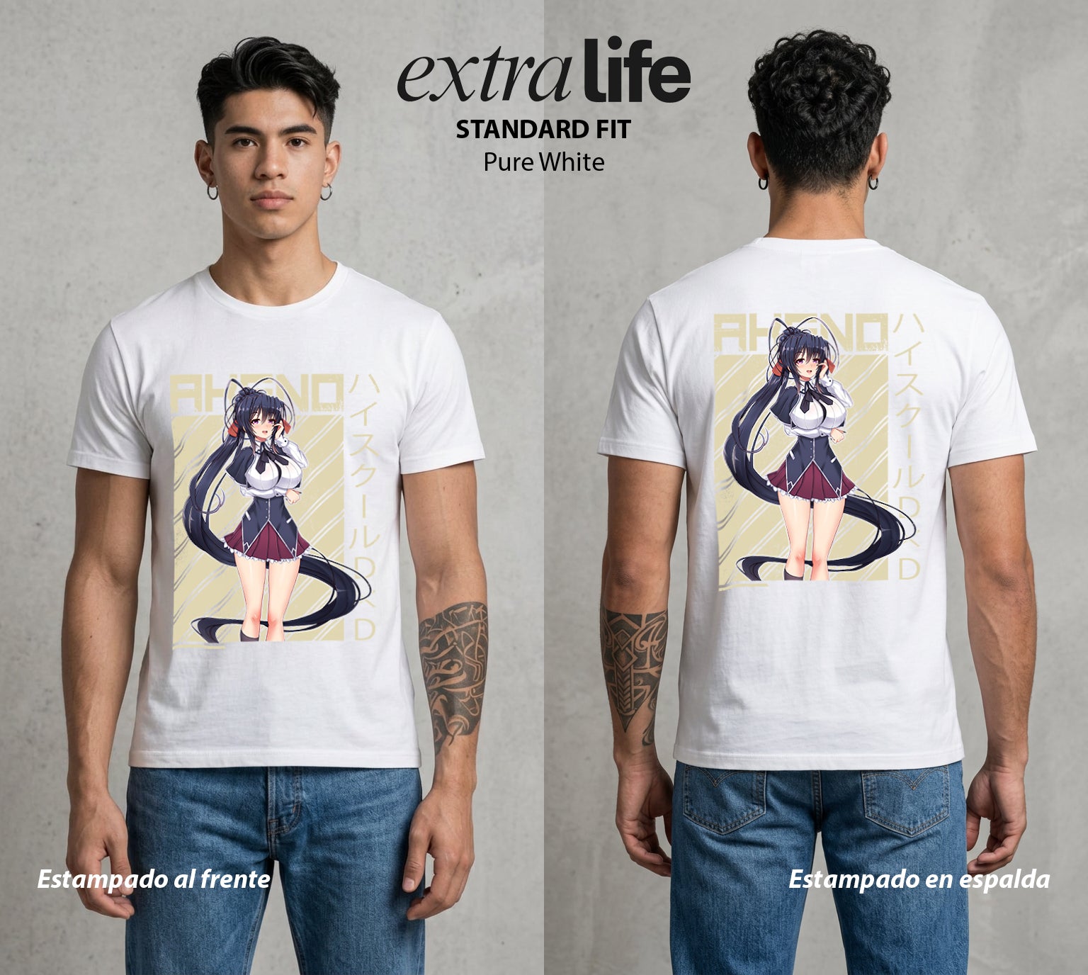 El Club del Diablo | La Demonia del Bien #00013 - Playera Standard Fit | Pure White - Foto en modelo