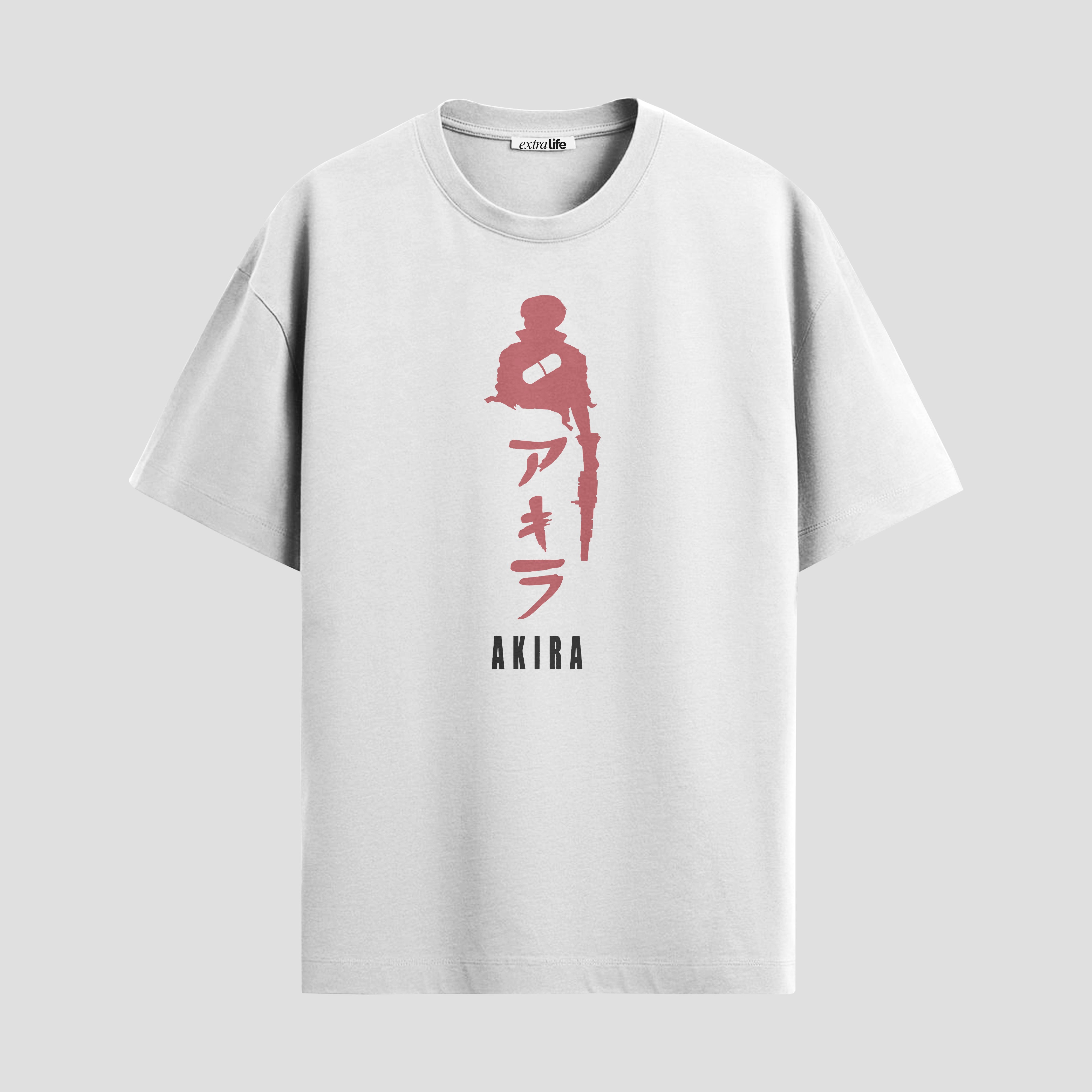 Playera urbana de anime y gaming ExtraLife MX, corte Standard Fit unisex ligero y transpirable en color Deep Black y Pure White, ropa de uso diario para gym y casual.