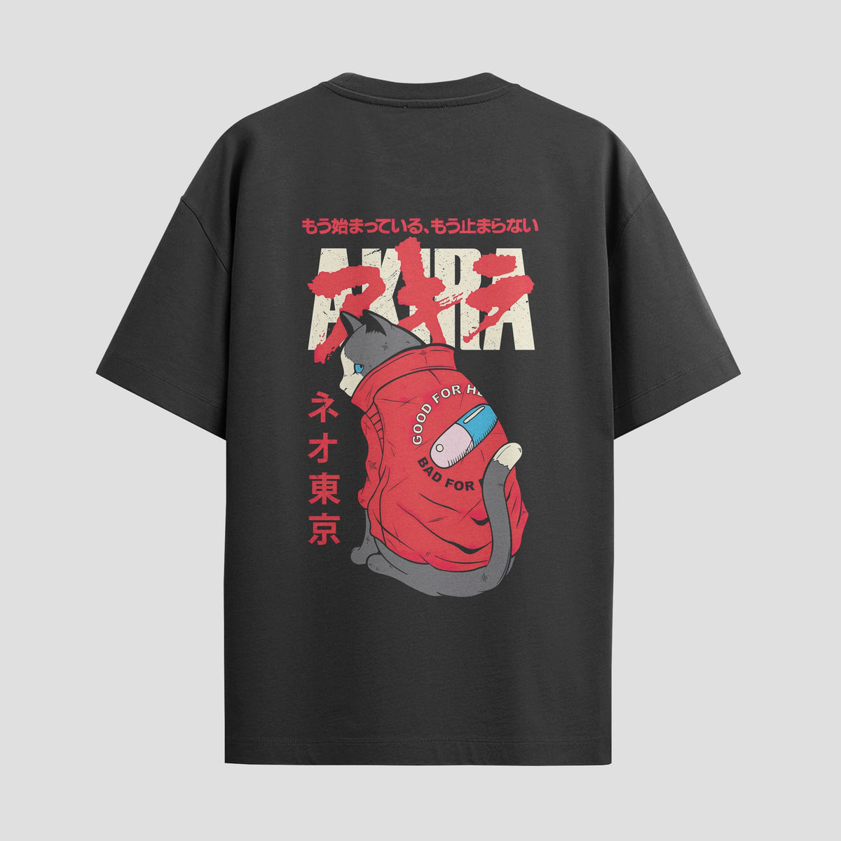 Playera urbana de anime y gaming ExtraLife MX, corte Classic Premium unisex ligero y transpirable en color Deep Black y Pure White, ropa de uso diario para gym y casual.